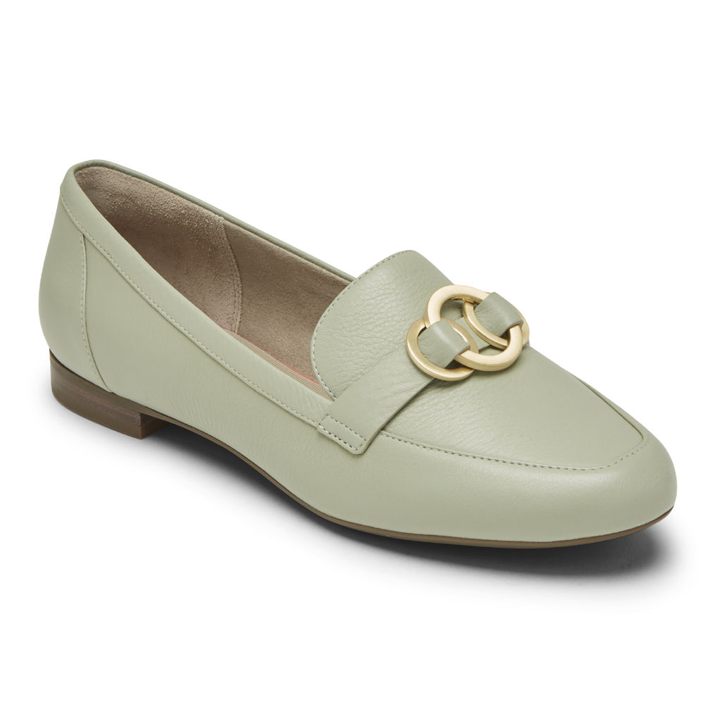 Mocasines Rockport Mujer Mexico - Total Motion Tavia Ring Verde Oliva - KOTZG1647